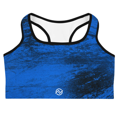 Marble Sports bra Cobalt Blue - Sports Bras - Travel Life Senses