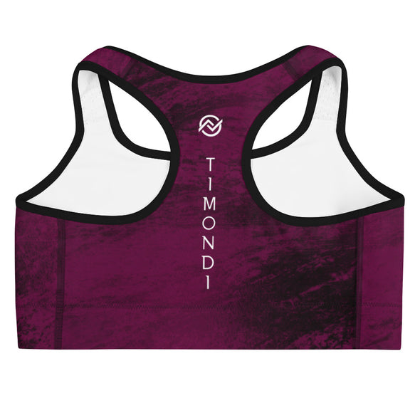 Marble Sports bra Bordeaux - Sports Bras - Travel Life Senses