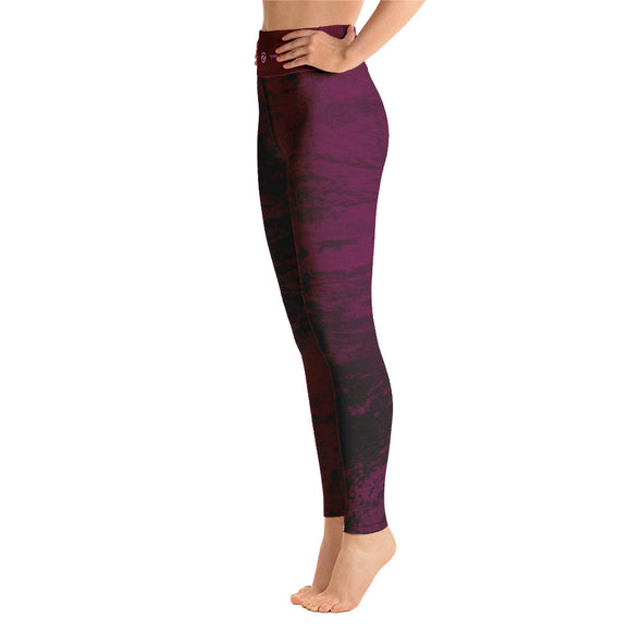 Timondi Marble Yoga Leggings Bordeaux - Yoga Leggings - Travel Life Senses